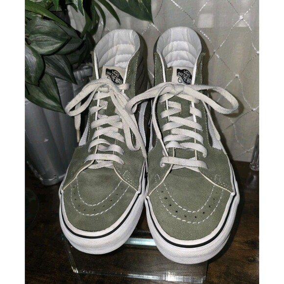 Unisex Moss Green Canvas/Suede Lace Up VANS 751505 Off The Wall US M 7 W 8.5 SB1 - Picture 13 of 13